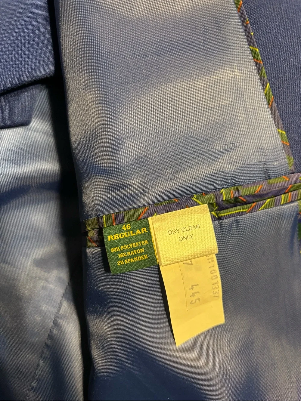 Classic Men's Royal Blue Suit Jacket & Pants